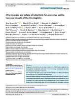 Effectiveness and safety of tofacitinib for ulcerative colitis