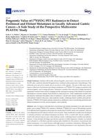 Prognostic value of [18F]FDG PET radiomics to detect peritoneal and distant metastases in locally advanced gastric cancer