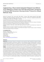 Implementing a personalized integrated stepped-care method (STIP-method) to prevent and treat neuropsychiatric symptoms in persons with dementia in nursing homes