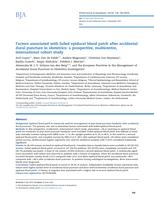 Factors associated with failed epidural blood patch after accidental dural puncture in obstetrics