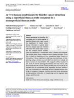 In vivo Raman spectroscopy for bladder cancer detection using a superficial Raman probe compared to a nonsuperficial Raman probe