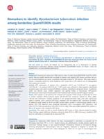 Biomarkers to identify Mycobacterium tuberculosis infection among borderline QuantiFERON results