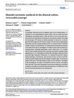 Bimodal serotonin synthesis in the diurnal rodent, Arvicanthis ansorgei