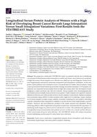 Longitudinal serum protein analysis of women with a high risk of developing breast cancer reveals large interpatient versus small intrapatient variations