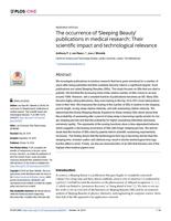 The occurrence of ‘Sleeping Beauty’ publications in medical research