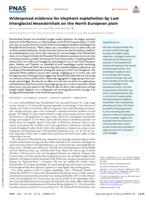 Widespread evidence for elephant exploitation by Last Interglacial Neanderthals on the North European plain