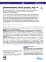 Inflammatory conditions play a role in recurrence of PSC after liver transplantation