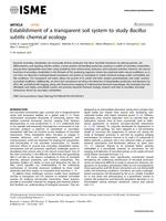 Establishment of a transparent soil system to study Bacillus subtilis chemical ecology