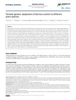 Parallel genetic adaptation of Bacillus subtilis to different plant species