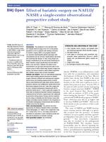 Effect of bariatric surgery on NAFLD/NASH