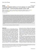 Antibody-mediated delivery of viral epitopes to redirect EBV-specific CD8+ T-cell immunity towards cancer cells