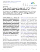 A novel antifolate suppresses growth of FPGS-deficient cells and overcomes methotrexate resistance