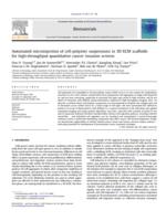 Automated microinjection of cell-polymer suspensions in 3D ECM scaffolds for high-throughput quantitative cancer invasion screens