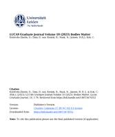 LUCAS Graduate Journal Volume 10 (2023)