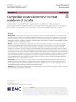 Compatible solutes determine the heat resistance of conidia