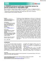 A CRISPR/Cas9‐based multicopy integration system for protein production in Aspergillus niger