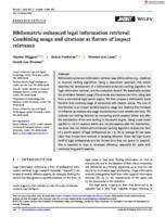 Bibliometric‐enhanced legal information retrieval