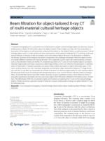 Beam filtration for object-tailored X-ray CT of multi-material cultural heritage objects