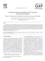 Expression analysis of the family of 14-3-3 proteins in zebrafish development