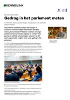 Gedrag in het parlement meten