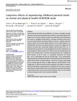 Long-term effects of experiencing childhood parental death on mental and physical health