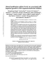 Altered methionine-sulfone levels are associated with impaired growth in HIV-exposed-uninfected children