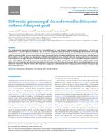 Differential processing of risk and reward in delinquent and non-delinquent youth