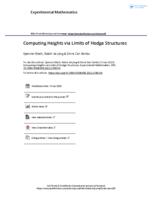 Computing heights via limits of Hodge structures