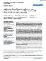 Application of a capillary electrophoresis-mass spectrometry metabolomics workflow in zebrafish larvae reveals new effects of cortisol