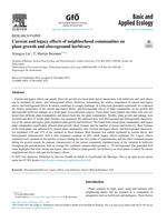 Current and legacy effects of neighborhood communities on plant growth and aboveground herbivory