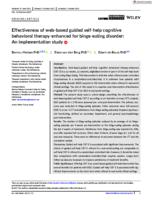 Effectiveness of web-based guided self-help cognitive behavioral therapy-enhanced for binge-eating disorder