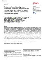 A cluster of blood-based protein biomarkers associated with decreased cerebral blood flow relates to future cardiovascular events in patients with cardiovascular disease