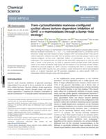 Trans-cyclosulfamidate mannose-configured cyclitol allows isoform-dependent inhibition of GH47 α-d-mannosidases through a bump–hole strategy