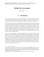 Global tax governance