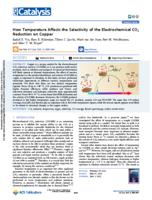 How temperature affects the selectivity of the electrochemical CO2 reduction on copper