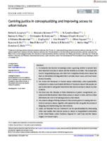 Centring justice in conceptualizing and improving access to urban nature