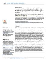 A new model of Notch signalling: control of Notch receptor cis-inhibition via Notch ligand dimers