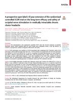 A prospective open label 2-8 year extension of the randomised controlled ICON trial on the long-term efficacy and safety of occipital nerve stimulation in medically intractable chronic cluster headache