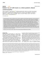 Biallelic loss of LDB3 leads to a lethal pediatric dilated cardiomyopathy