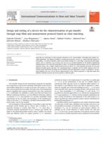 Design and testing of a device for the characterization of gas transfer through soap films and measurement protocol based on color matching