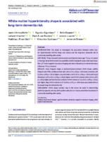 White matter hyperintensity shape is associated with long-term dementia risk