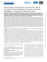 Clinical impact of polymerase chain reaction-based Aspergillus and azole resistance detection in invasive aspergillosis