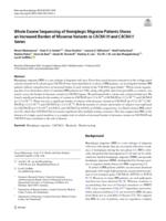 Whole exome sequencing of hemiplegic migraine patients shows an increased burden of missense variants in CACNA1H and CACNA1I genes