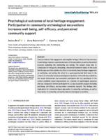 Psychological outcomes of local heritage engagement
