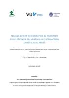 Outcome Report of 2nd Expert Workshop on EU proposed Regulation on preventing and combatting online child sexual abuse