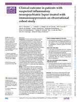 Clinical outcome in patients with suspected inflammatory neuropsychiatric lupus treated with immunosuppression