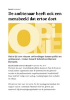 Opinie: De ambtenaar heeft ook een mensbeeld dat ertoe doet