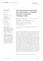 Oral prednisolone suppresses skin inflammation in a healthy volunteer imiquimod challenge model