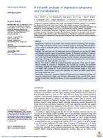 A network analysis of depressive symptoms and metabolomics