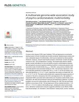 A multivariate genome-wide association study of psycho-cardiometabolic multimorbidity
